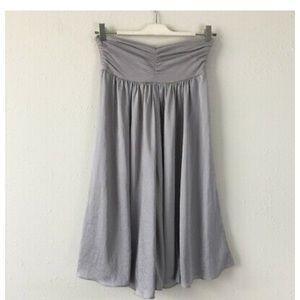 CAbi Silver Midi Convertible Dress